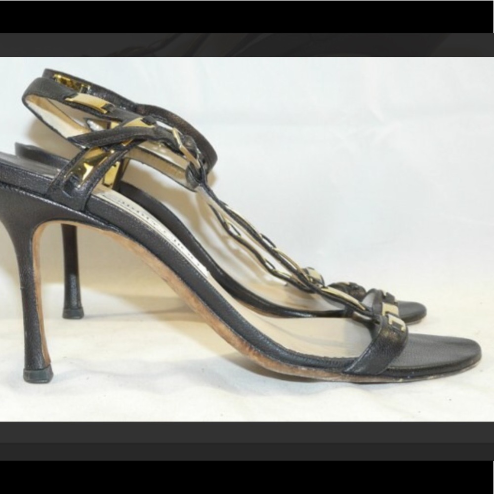Black Jimmy Choo Size 40 Black Heels.